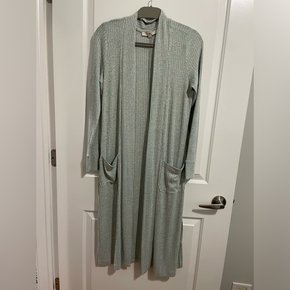 Loft lightweight duster sweater
